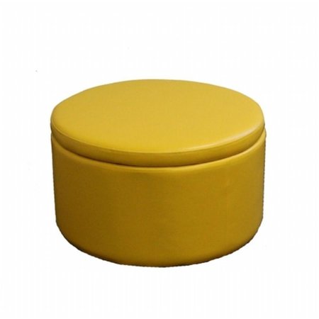 ORE INTERNATIONAL 135 in Yellow Storage Ottoman With 4 Seating HB4316